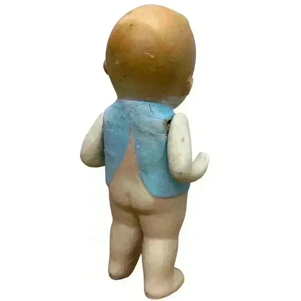 Antique 5” German All Bisque Baby Bud Doll Closed Mouth